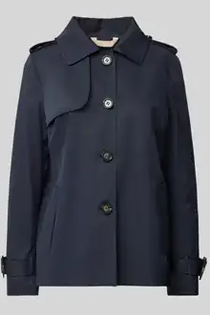 Christian Berg Trenchcoat met mouwtrensjes en steekzakken