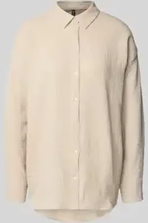 VERO MODA Loose fit overhemdblouse van puur katoen, model 