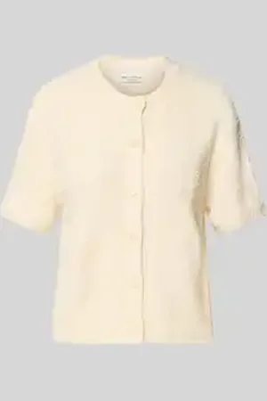 Marc O’ Polo Regular fit cardigan van een mix van bouclé en katoen