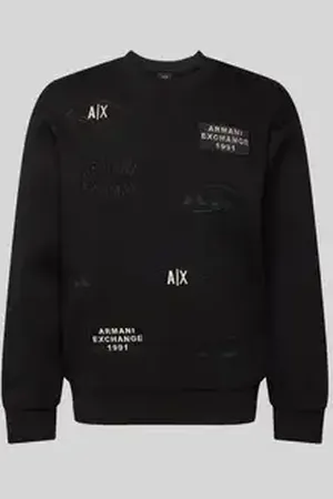 Armani Exchange Sweatshirt met labelpatches