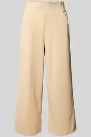 soyaconcept Wide leg stoffen broek met verkort model, model 