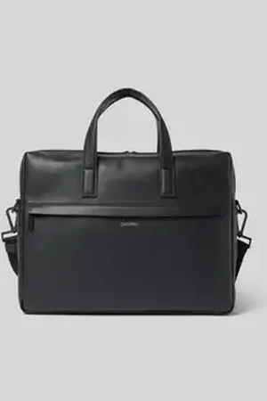 Calvin Klein Laptoptas met labelapplicatie, model 