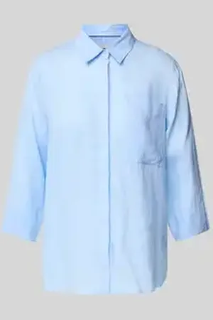 Brax Regular fit linnen blouse met borstzak, model 