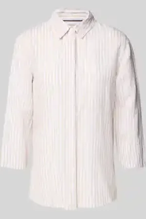 Brax Regular fit linnen blouse met 3/4-mouwen, model 