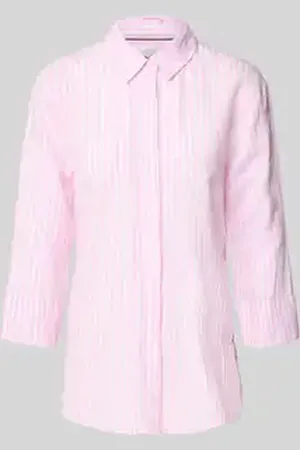 Brax Regular fit linnen blouse met 3/4-mouwen, model 