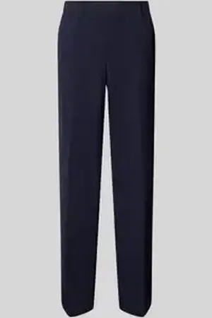 STEHMANN Straight leg stoffen broek met steekzakken, model 