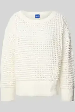 Hugo Blue Gebreide pullover met ronde hals, model 