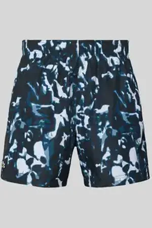 Lacoste Korte broek in all-over look met labelstitching