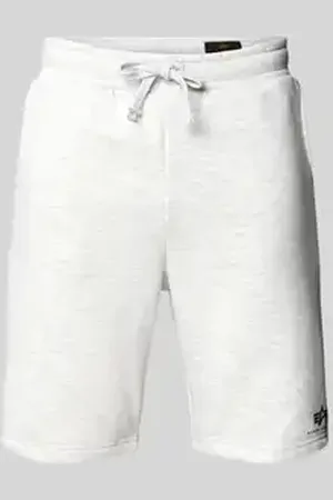 Alpha Industries Sweatshorts met elastische band en tunnelkoord