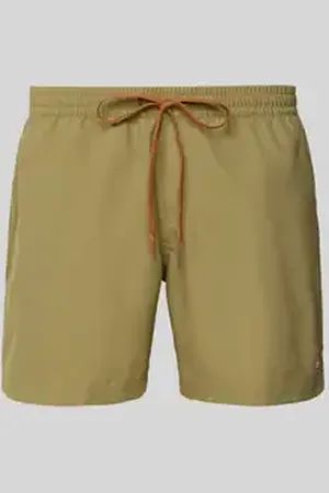 Quiksilver Zwembroek met labeldetail en elastische band