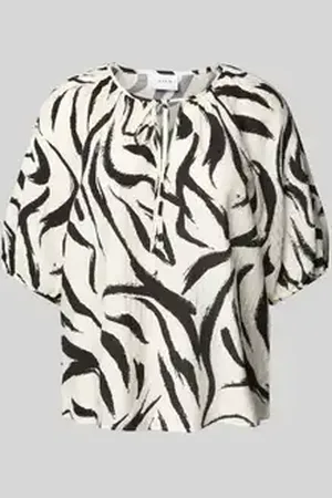 VILA Relaxed fit blouse met druppelvormige hals, model 