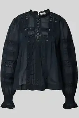 Neo Noir Blouse met knoopsluiting aan de achterkant, model 