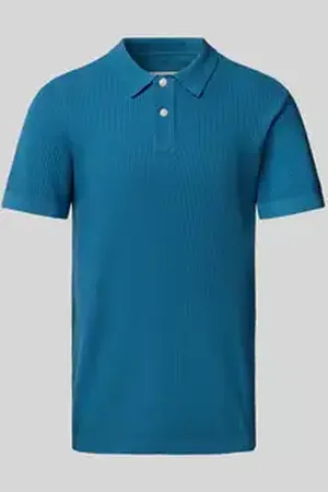 Blend Regular fit poloshirt met ribboorden, model 
