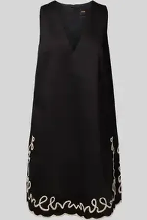 HUGO BOSS Mini-jurk met V-hals, model 