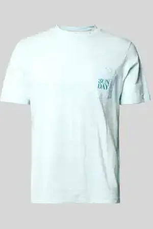 Blend T-shirt met motiefstitching, model 