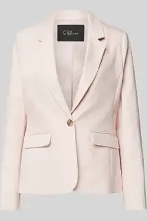 QS by s.Oliver Slim fit blazer van katoenmix
