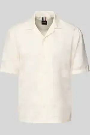 HUGO BOSS Relaxed fit vrijetijdsoverhemd met resortkraag, model 