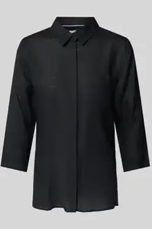 Brax Regular fit linnen blouse met borstzak, model 