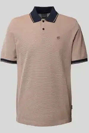 Bugatti Poloshirt met labelstitching