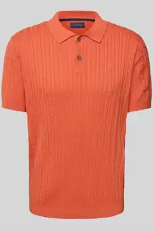 Christian Berg Poloshirt met ribboorden