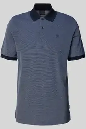 Bugatti Poloshirt met labelstitching
