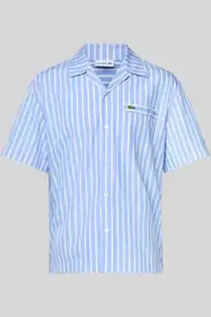 Lacoste Relaxed fit vrijetijdsoverhemd met resortkraag