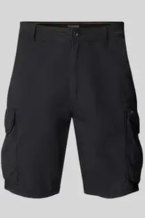 Napapijri Loose fit korte cargobroek met logostitching, model 