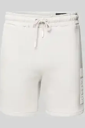 Alpha Industries Sweatshorts met elastische band en tunnelkoord