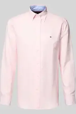 Tommy Hilfiger Regular fit vrijetijdsoverhemd van een mix van katoen en linnen