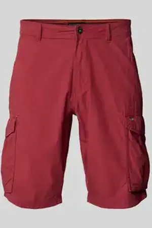 Napapijri Loose fit korte cargobroek met logostitching, model 