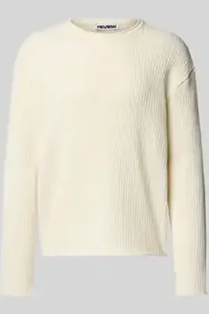 Review Loose fit gebreide pullover met ronde hals