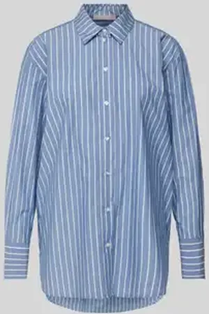 Christian Berg Relaxed fit overhemdblouse met doorknoopsluiting