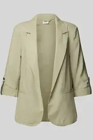 ONLY Loose fit blazer van een mix van viscose en linnen, model 