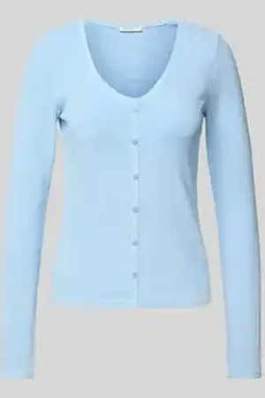TOM TAILOR Slim fit shirt met lange mouwen van katoenmix