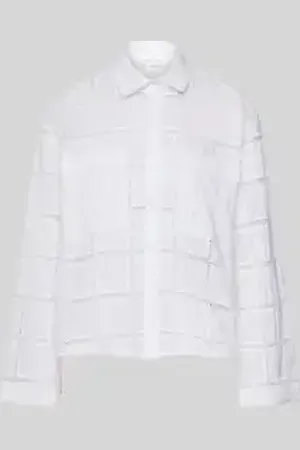Christian Berg Regular fit blouse met broderie anglaise