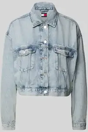 Tommy Hilfiger Oversized jeansjack van een mix van katoen en lyocell