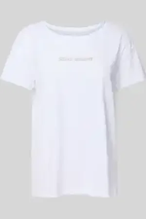 Armani Exchange T-shirt met labeldetail