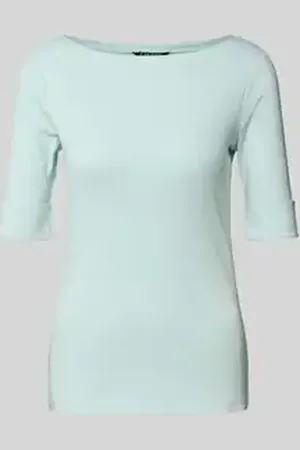 Ralph Lauren T-shirt met geribde boothals, model 