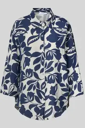 Zabaione Blouse met knoopsluiting en 3/4-mouwen