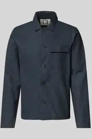 Casual Friday Regular fit overshirt van linnenmix, model 