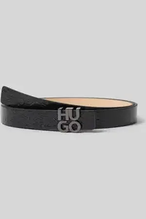 HUGO BOSS Leren riem met pinsluiting