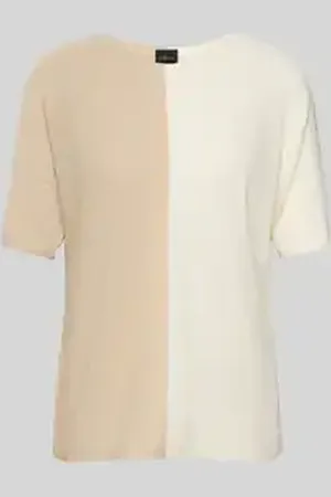 QS by s.Oliver Relaxed fit gebreid shirt van pure viscose