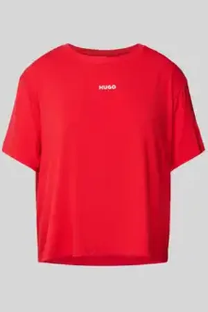 HUGO BOSS T-shirt met labelprint, model 