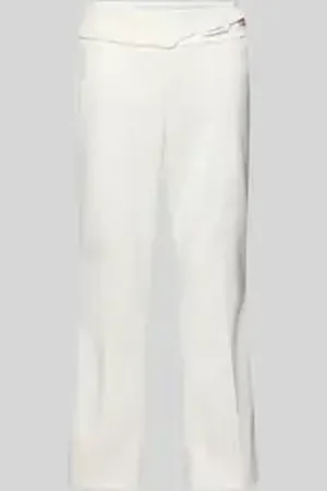 STEHMANN Flared cut broek in verkorte pasvorm met riem, model 