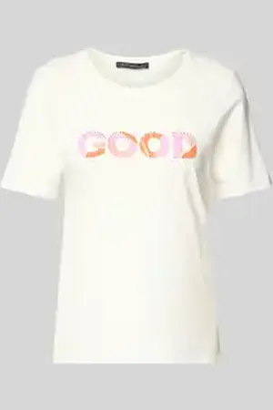Betty Barclay T-shirt met geribde ronde hals