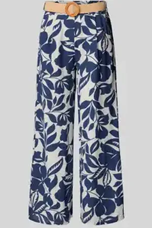 Zabaione Stoffen broek met elastische band en riem