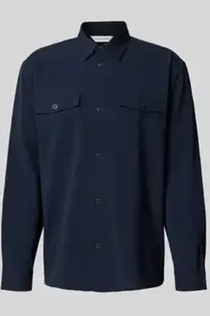 Casual Friday Regular fit overshirt met viscose, model 