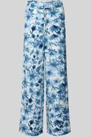 Christian Berg Wide leg stoffen broek met bandplooien
