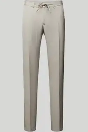 Zuitable Slim fit pantalon met persplooien, model 