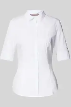 Christian Berg Overhemdblouse met blinde knoopsluiting